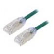 Patch cord F/UTP,TX6A-28™ 6a drát Cu LSZH zelená 3m 28AWG