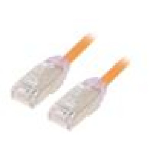 Patch cord F/UTP,TX6A-28™ 6a drát Cu LSZH oranžová 3m 28AWG