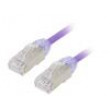 Patch cord F/UTP,TX6A-28™ 6a drát Cu LSZH fialová 3m 28AWG