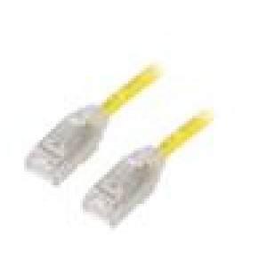 Patch cord F/UTP,TX6A-28™ 6a drát Cu LSZH žlutá 3m 28AWG