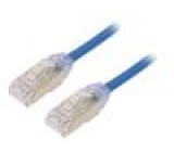 Patch cord F/UTP,TX6A-28™ 6a drát Cu LSZH modrá 5m 28AWG