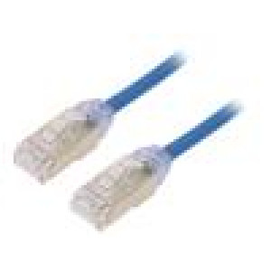 Patch cord F/UTP,TX6A-28™ 6a drát Cu LSZH modrá 5m 28AWG