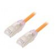 Patch cord F/UTP,TX6A-28™ 6a drát Cu LSZH oranžová 5m 28AWG