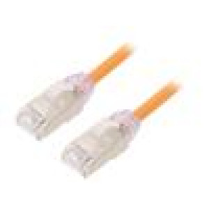 Patch cord F/UTP,TX6A-28™ 6a drát Cu LSZH oranžová 5m 28AWG