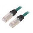 Patch cord S/FTP,TX6A™ 10Gig 6a lanko Cu LSZH zelená 1m