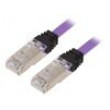 Patch cord S/FTP,TX6A™ 10Gig 6a lanko Cu LSZH fialová 1m