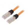 Patch cord S/FTP,TX6A™ 10Gig 6a lanko Cu LSZH oranžová 2m