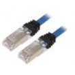 Patch cord S/FTP,TX6A™ 10Gig 6a lanko Cu LSZH modrá 3m 26AWG