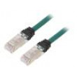 Patch cord S/FTP,TX6A™ 10Gig 6a lanko Cu LSZH zelená 3m