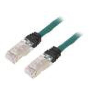 Patch cord S/FTP,TX6A™ 10Gig 6a lanko Cu LSZH zelená 3m