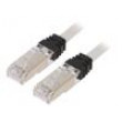 Patch cord S/FTP,TX6A™ 10Gig 6a lanko Cu LSZH šedá 3m 26AWG