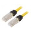 Patch cord S/FTP,TX6A™ 10Gig 6a lanko Cu LSZH žlutá 3m 26AWG