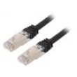 Patch cord S/FTP,TX6A™ 10Gig 6a lanko Cu LSZH černá 5m 26AWG