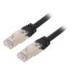 Patch cord S/FTP,TX6A™ 10Gig 6a lanko Cu LSZH černá 5m 26AWG