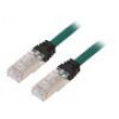 Patch cord S/FTP,TX6A™ 10Gig 6a lanko Cu LSZH zelená 5m