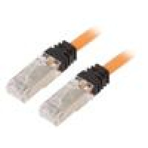 Patch cord S/FTP,TX6A™ 10Gig 6a lanko Cu LSZH oranžová 5m