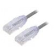 Patch cord TX6-28™,U/UTP 6 lanko Cu LSZH šedá 0,5m 28AWG