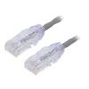 Patch cord TX6-28™,U/UTP 6 lanko Cu LSZH šedá 0,5m 28AWG