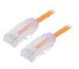 Patch cord TX6-28™,U/UTP 6 lanko Cu LSZH oranžová 0,5m 28AWG