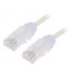 Patch cord TX6-28™,U/UTP 6 lanko Cu LSZH bílá 1m 28AWG