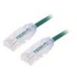 Patch cord TX6-28™,U/UTP 6 lanko Cu LSZH zelená 1m 28AWG
