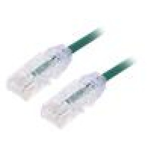 Patch cord TX6-28™,U/UTP 6 lanko Cu LSZH zelená 1m 28AWG