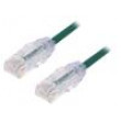 Patch cord TX6-28™,U/UTP 6 lanko Cu LSZH zelená 3m 28AWG