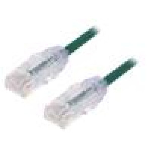 Patch cord TX6-28™,U/UTP 6 lanko Cu LSZH zelená 3m 28AWG