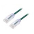 Patch cord TX6-28™,U/UTP 6 lanko Cu LSZH zelená 5m 28AWG