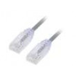 Patch cord TX6-28™,U/UTP 6 lanko Cu LSZH šedá 5m 28AWG