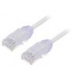 Patch cord TX6A-28™,U/UTP 6a drát Cu LSZH zelená 0,5m 28AWG