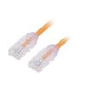 Patch cord TX6A-28™,U/UTP 6a drát Cu LSZH oranžová 0,5m