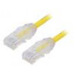 Patch cord TX6A-28™,U/UTP 6a drát Cu LSZH žlutá 3m 28AWG