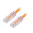 Patch cord TX6A™ 10Gig,U/UTP 6a drát Cu PVC oranžová 0,5m