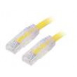 Patch cord TX6A™ 10Gig,U/UTP 6a drát Cu PVC žlutá 0,5m 24AWG