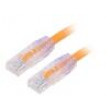 Patch cord TX6A™ 10Gig,U/UTP 6a drát Cu PVC oranžová 1m