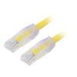 Patch cord TX6A™ 10Gig,U/UTP 6a drát Cu PVC žlutá 1m 24AWG