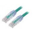 Patch cord TX6A™ 10Gig,U/UTP 6a drát Cu PVC zelená 2m 24AWG