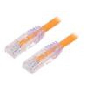 Patch cord TX6A™ 10Gig,U/UTP 6a drát Cu PVC oranžová 3m