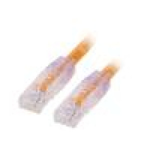 Patch cord TX6A™ 10Gig,U/UTP 6a drát Cu PVC oranžová 5m