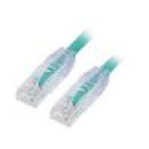 Patch cord TX6™ PLUS,U/UTP 6 lanko Cu LSZH zelená 0,5m 24AWG