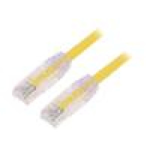 Patch cord TX6™ PLUS,U/UTP 6 lanko Cu LSZH žlutá 1m 24AWG