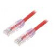 Patch cord TX6™ PLUS,U/UTP 6 lanko Cu LSZH červená 3m 24AWG