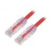 Patch cord TX6™ PLUS,U/UTP 6 lanko Cu LSZH červená 5m 24AWG