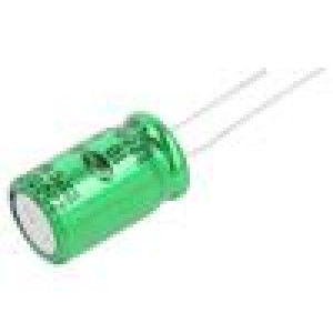 Kondenzátor: elektrolytický THT 2200uF 10VDC Ø12,5x20mm ±20%