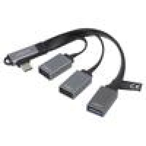 Hub USB USB A zásuvka x3,USB C vidlice USB 2.0,USB 3.0 PnP