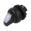 Přepínač: otočný Stab.pol: 2 22mm bílá Podsv: M22-FLED,M22-LED