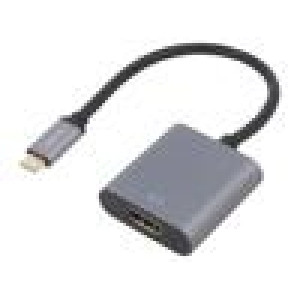 Adaptér HDCP,HDMI 2.0,USB 3.2 HDMI zásuvka,USB C vidlice