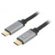 Kabel USB 3.2 USB C vidlice,z obou stran 1,5m černá