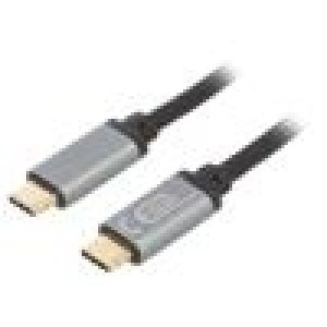 Kabel USB 3.2 USB C vidlice,z obou stran 1,5m černá